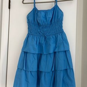 Wilfred Vibrant Blue Tiered Dress